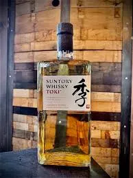 Suntory Toki Whiskey bottle with distinctive Japanese label design
